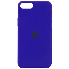Чехол Silicone Case (AA) для Apple iPhone SE (2020) (Синий / Shiny blue)