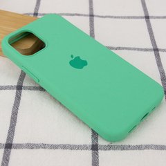 Чехол для Apple iPhone 12 Pro Silicone Full / закрытый низ (Зеленый / Spearmint)