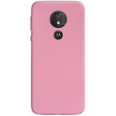 Силиконовый чехол Candy для Motorola Moto G7 Play (Розовый)