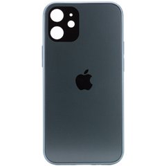 TPU+Glass чехол GLOSSY Logo Full camera для Apple iPhone 12 mini (5.4") (Зеленый)