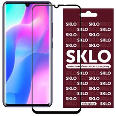 Захисне скло SKLO 3D (full glue) для Xiaomi Mi 10 Lite, Черный