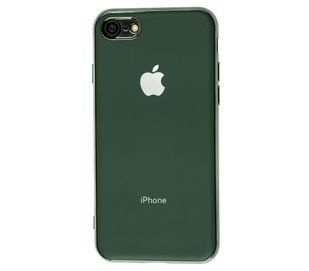 Чехол для iPhone 7 / 8 Silicone case матовый (TPU) темно-зеленый