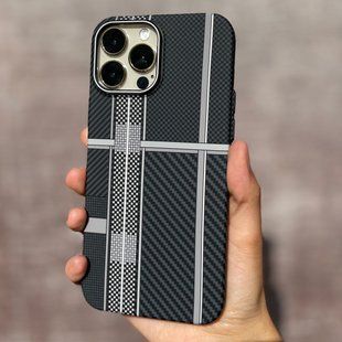 Карбоновый чехол для Apple iPhone 14 Pro LUXO Carbon Case with Magsafe #3
