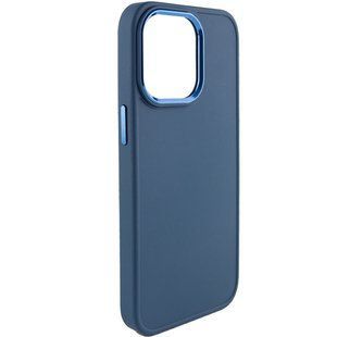 TPU чохол Bonbon Metal Style для Apple iPhone 12 Pro Max (6.7") Синій / Denim Blue