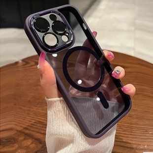 Чохол для iPhone 16 Premium acrylic case Затемнена стінка Dark Purple
