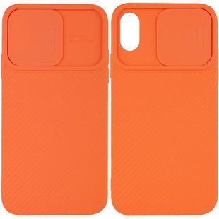 Чехол Camshield Square TPU со шторкой для камеры для Apple iPhone XR (6.1"") Оранжевый