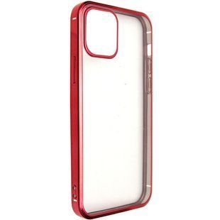 Прозорий силіконовий чохол глянсове окантування Full Camera для Apple iPhone 13 (6.1"") Червоний
