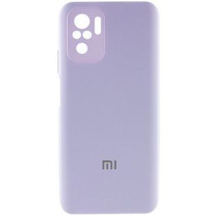 Чехол Silicone Cover Full Camera (AA) для Xiaomi Redmi Note 10 / Note 10s Сиреневый / Dasheen
