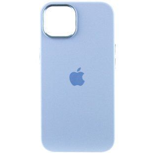 Чехол для iPhone 12 Pro Max Silicone Case Full (Metal Frame and Buttons) с металической рамкой и кнопками Blue