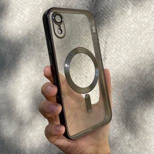 Чохол для iPhone XR Shining Case with Magsafe + скло на камеру Black