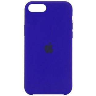 Чехол Silicone Case (AA) для Apple iPhone SE (2020) (Синий / Shiny blue)