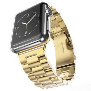 Ремінець Metal old 3-bead для Apple Watch 38/40/41 mm Gold