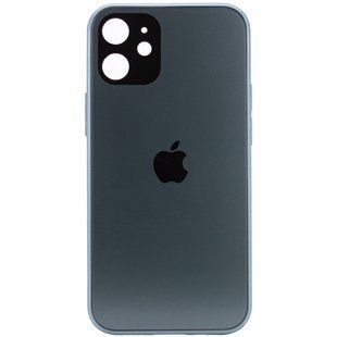 TPU+Glass чехол GLOSSY Logo Full camera для Apple iPhone 12 mini (5.4") (Зеленый)