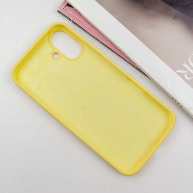 Чехол для Apple iPhone 16 Plus Silicone Case Full / закрытый низ Желтый / Sunflower