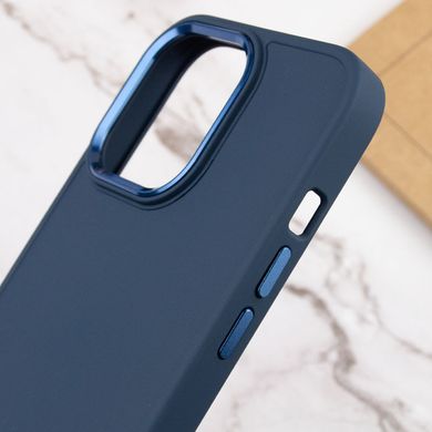 TPU чохол Bonbon Metal Style для Apple iPhone 12 Pro Max (6.7") Синій / Denim Blue