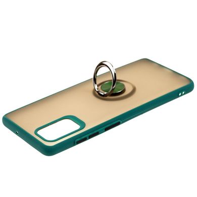 Чехол для Samsung Galaxy A71 (A715) LikGus Maxshield Ring оливковый