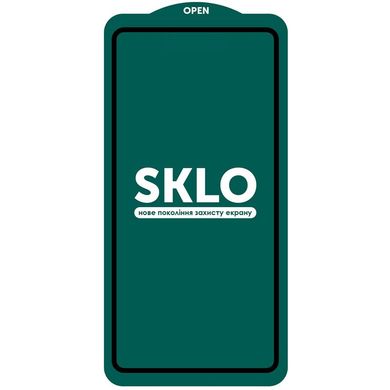 Захисне скло SKLO 5D (full glue) для Samsung Galaxy S22+, Черный