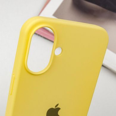 Чехол для Apple iPhone 16 Plus Silicone Case Full / закрытый низ Желтый / Sunflower