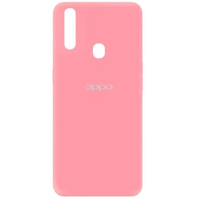 Чехол для Oppo A31 Silicone Full с закрытым низом и микрофиброй Розовый / Pink