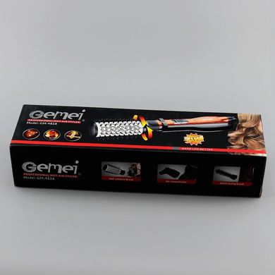 Фен-щітка, стайлер c насадками Gemei GM-4828 з обертовою насадкою