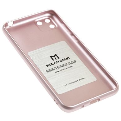Чехол для Huawei Y5p Molan Cano глянец розово-золотистый
