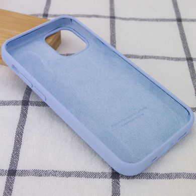 Чехол Silicone Case Full Protective (AA) для Apple iPhone 12 mini (5.4") (Голубой / Lilac Blue)