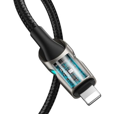 Кабель BASEUS Type-C to Lightning Fish eye Cable |1m, 18W PD|, Черный