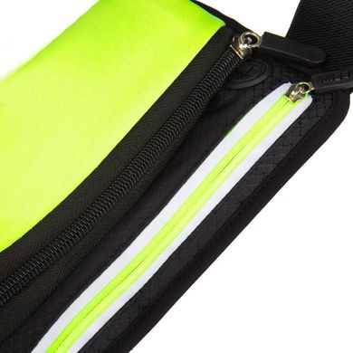 Спортивная сумка на пояс Haissky с карманом для бутылки (Зеленый)