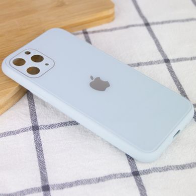 TPU + Glass чохол GLOSSY Logo Full camera (opp) для Apple iPhone 11 Pro Max (6.5") (Блакитний)