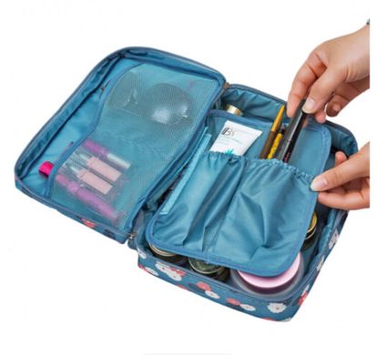 Дорожній органайзер-сумочка для косметики (несесер) для подорожей Mazer з візерунком