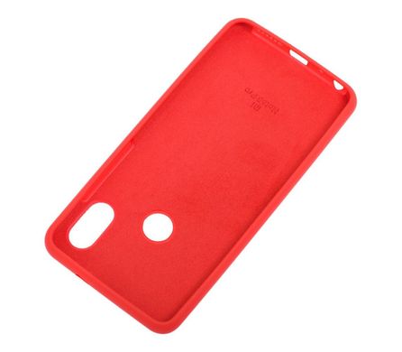 Чохол для Xiaomi Redmi Note 5/Note 5 Pro Silicone Full червоний з закритим низом і мікрофіброю