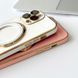 Чохол для iPhone 14 Glitter Holder Case Magsafe з кільцем підставкою + скло на камеру Blue