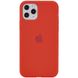 Чехол для Apple iPhone 11 Pro Max Silicone Full / закрытый низ / Красный / Dark Red