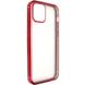 Прозрачный силиконовый чехол глянцевая окантовка Full Camera для Apple iPhone 13 (6.1"") Красный
