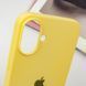 Чехол для Apple iPhone 16 Plus Silicone Case Full / закрытый низ Желтый / Sunflower