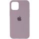Чохол для Apple iPhone 14 Silicone Case Full / закритий низ Сірий / Lavender