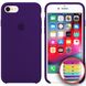 Чехол Apple silicone case for iPhone 7/8 с микрофиброй и закрытым низом Ultra Violet / Фиолетовый