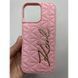 Чехол для Iphone 16 Pro Max Leather KARL Pink