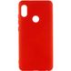 Чехол для Xiaomi Redmi Note 5/Note 5 Pro Silicone Full красный c закрытым низом и микрофиброю