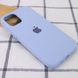 Чехол Silicone Case Full Protective (AA) для Apple iPhone 12 mini (5.4") (Голубой / Lilac Blue)