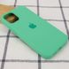 Чохол для Apple iPhone 12 Pro Silicone Full / закритий низ (Зелений / Spearmint)