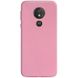Силиконовый чехол Candy для Motorola Moto G7 Play (Розовый)