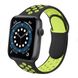 Силиконовый ремешок Sport Nike+ для Apple watch 38mm / 40mm (black/green)