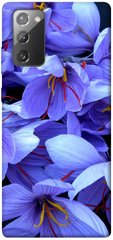 Чехол для Samsung Galaxy Note 20 PandaPrint Фиолетовый сад цветы