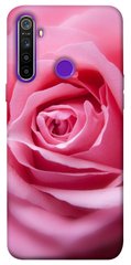 Чехол для Realme 5 PandaPrint Розовый бутон цветы