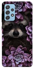 Чехол для Samsung Galaxy A52 4G / A52 5G PandaPrint Енот в цветах цветы