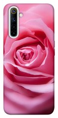 Чехол для Realme 6 PandaPrint Розовый бутон цветы