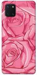 Чехол для Samsung Galaxy Note 10 Lite (A81) PandaPrint Розы карандашом цветы