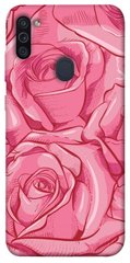 Чехол для Samsung Galaxy M11 PandaPrint Розы карандашом цветы