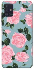 Чехол для Samsung Galaxy A51 PandaPrint Розовый принт цветы